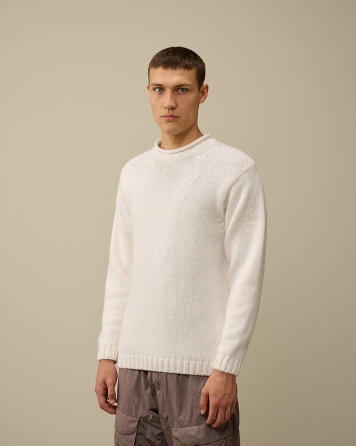 Lambswool GRS Boxy Crew Neck Knit mkn171
