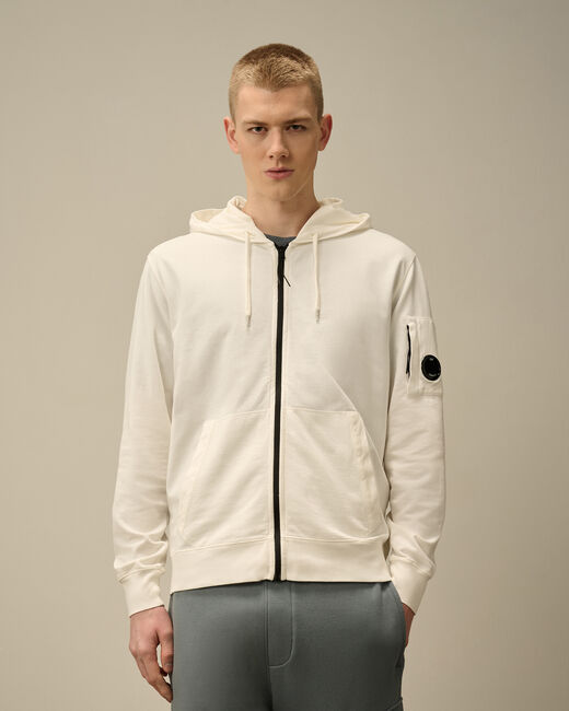 Light Fleece Full Zip Hooded Sweatshirt