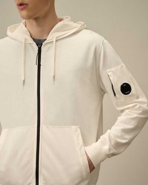 Light Fleece Full Zip Hooded Sweatshirt