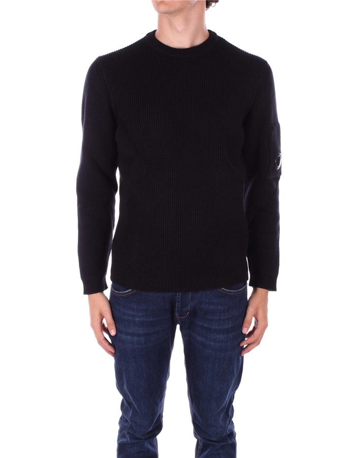 Full Rib Crew Neck Knit kn044 black