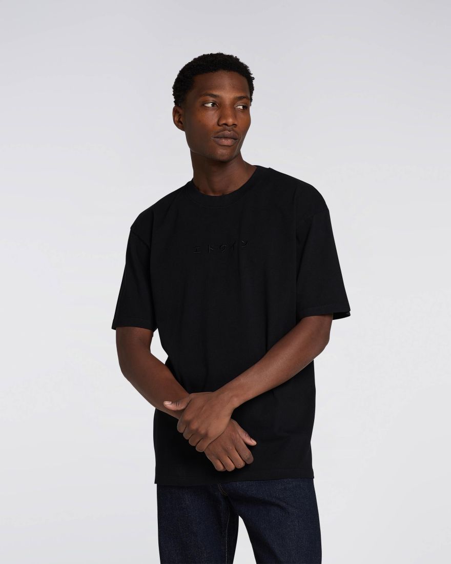 KATAKANA EMBROIDERY T-SHIRT