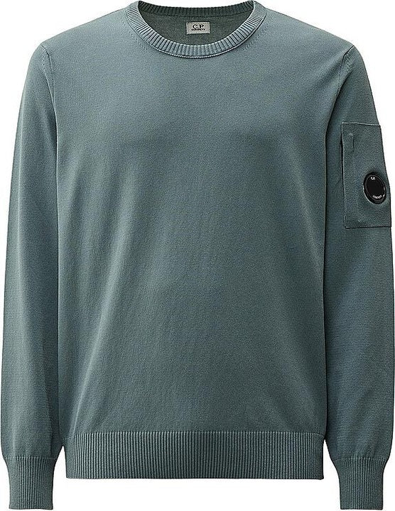 Cotton Crepe Crewneck Lens Knit