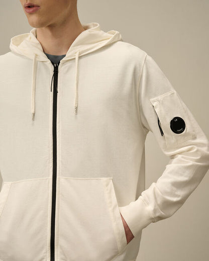 Light Fleece Full Zip Hooded Sweatshirt