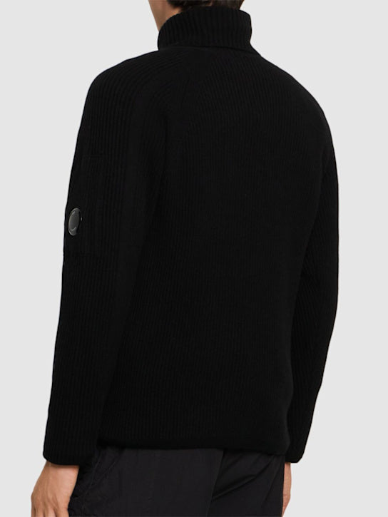 Full Rib Turtleneck Knit black kn184