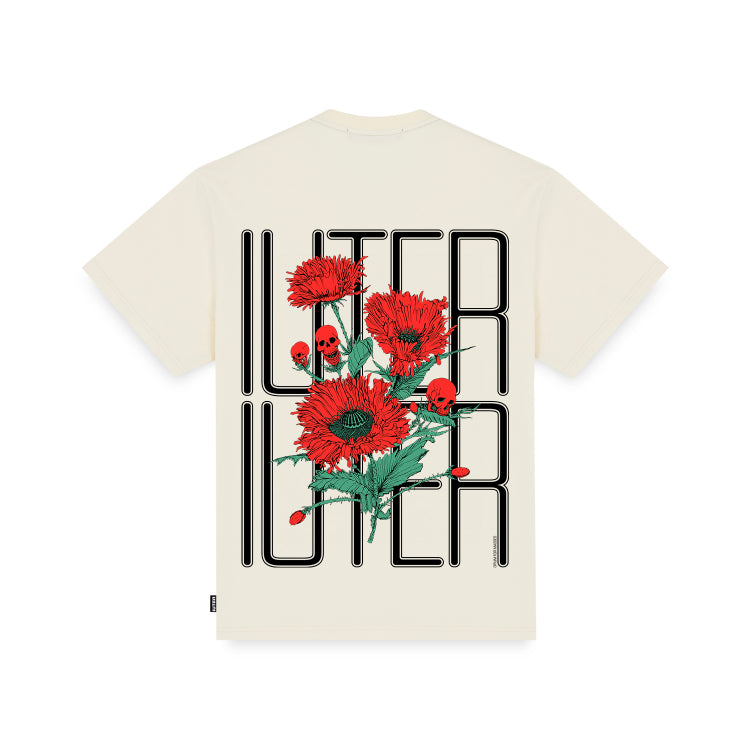 SPINE SKULLS TEE BEIGE