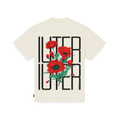 SPINE SKULLS TEE BEIGE