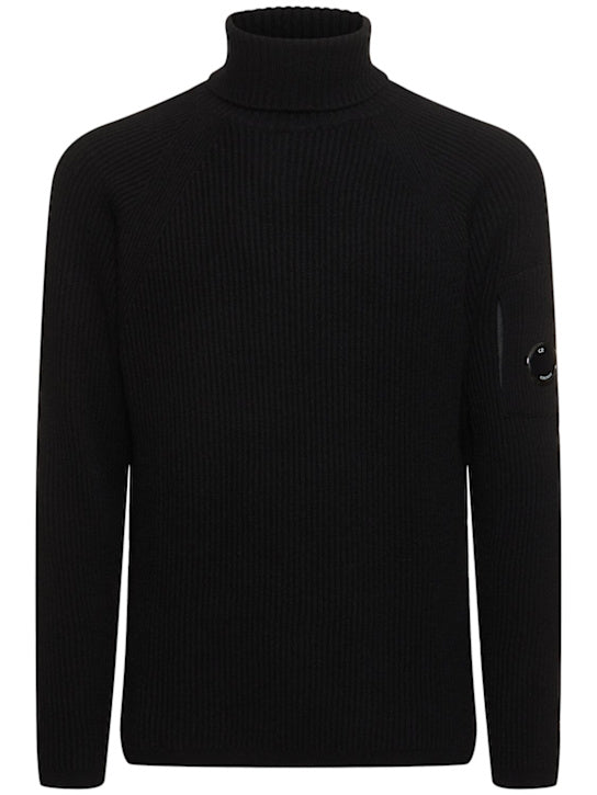 Full Rib Turtleneck Knit black kn184