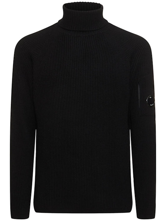 Full Rib Turtleneck Knit black kn184