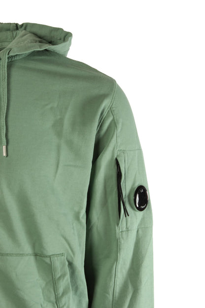Light Fleece Full Zip Hooded Sweatshirt VERDE