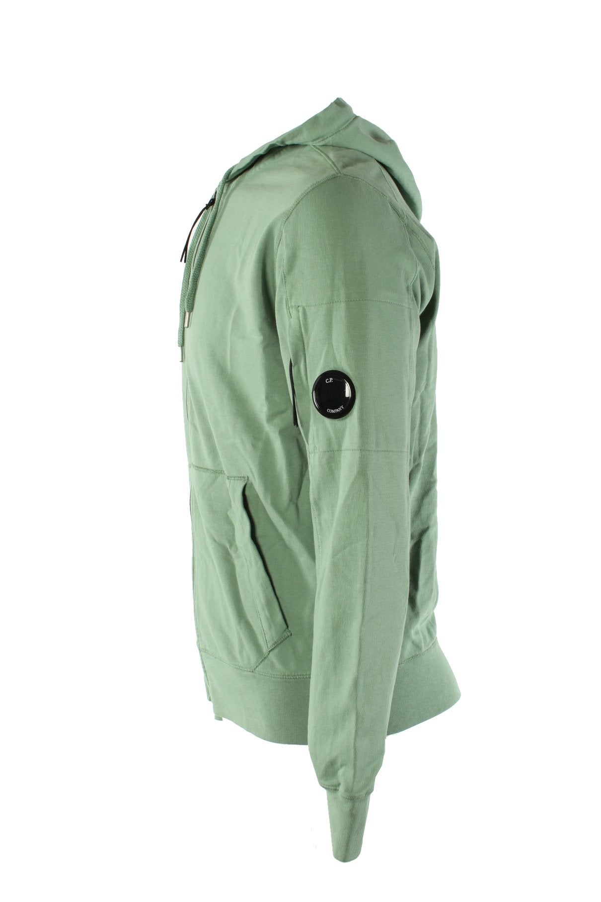 Light Fleece Full Zip Hooded Sweatshirt VERDE