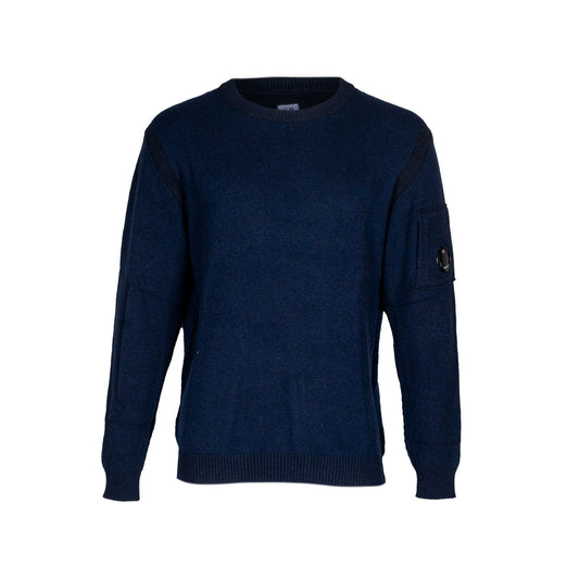 CREW NECK kn213 blue